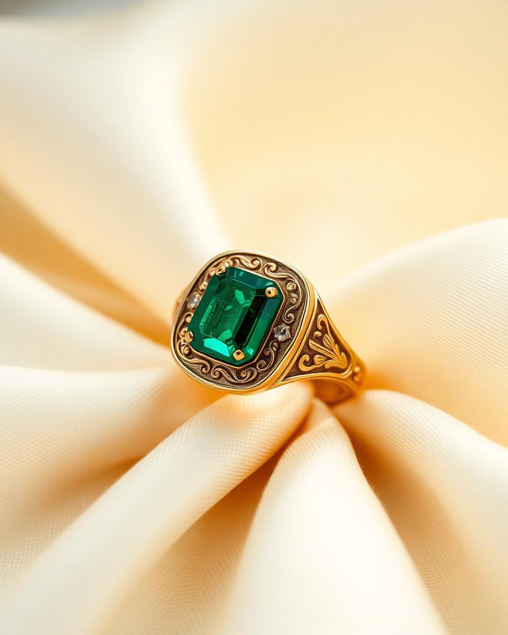 Ottoman emerald signet ring